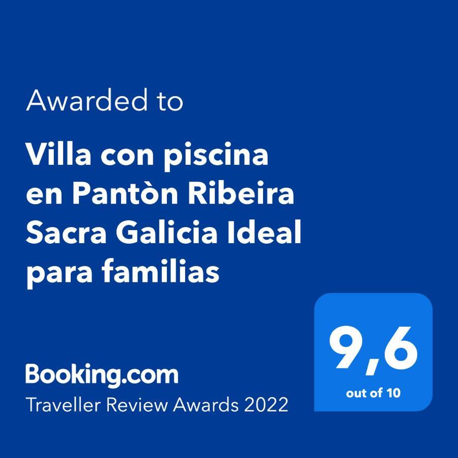 Villa Con Piscina En Panton Ribeira Sacra Galicia Ideal Para Familias Exterior photo